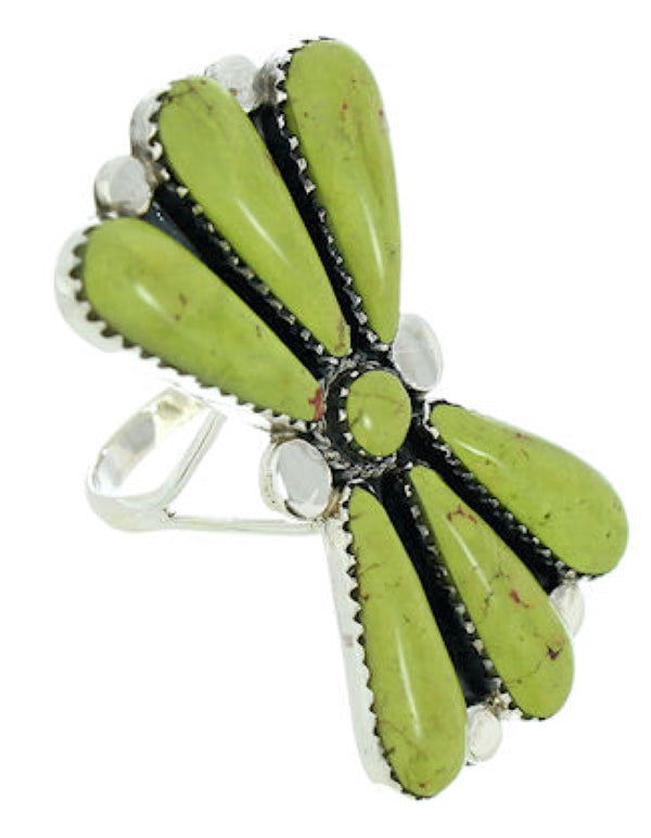 Southwest Turquoise Jewelry Large Statement Ring Size 8-1/2 BW74502